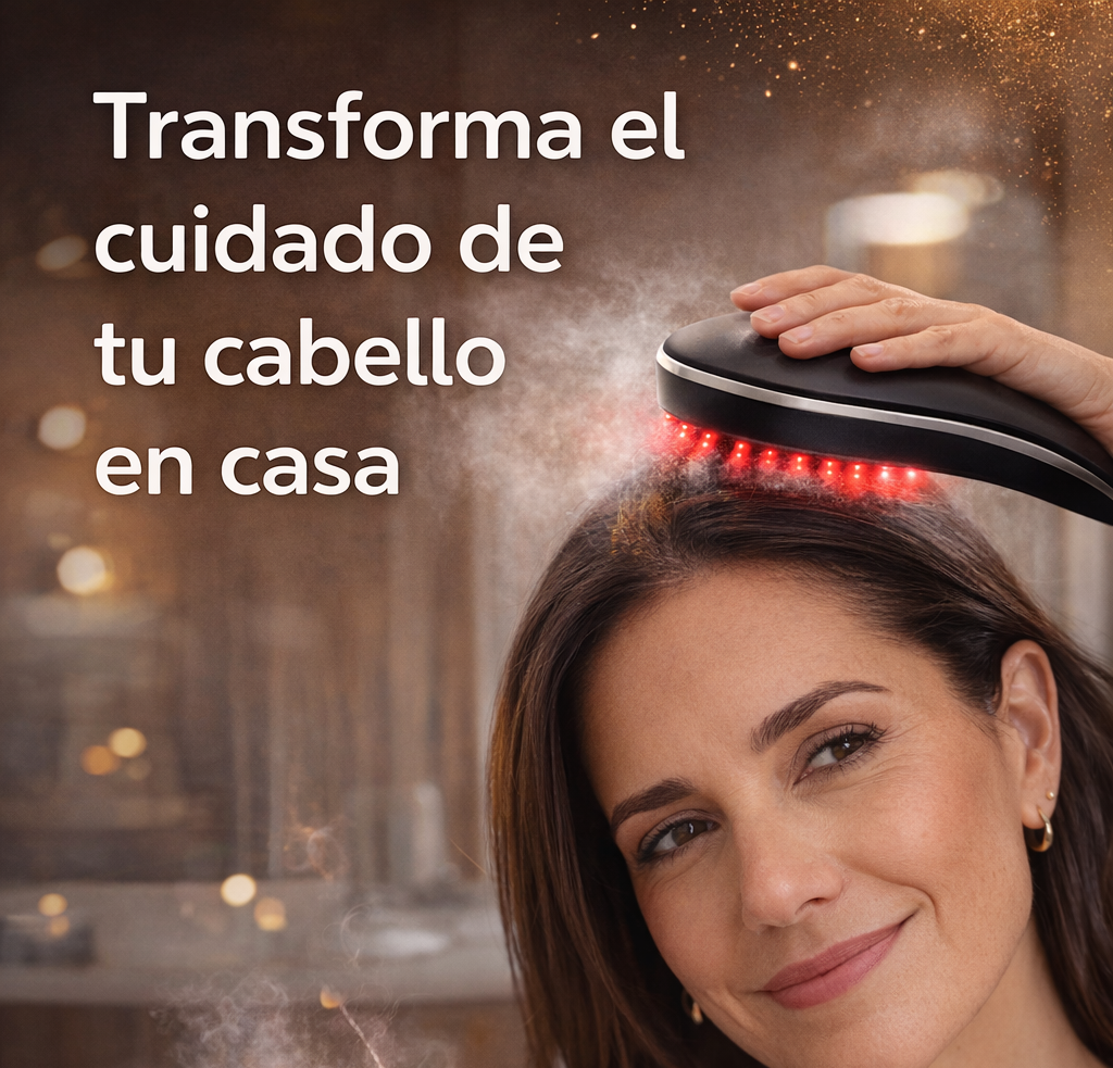 Cepillo LED Masajeador y Atomizador