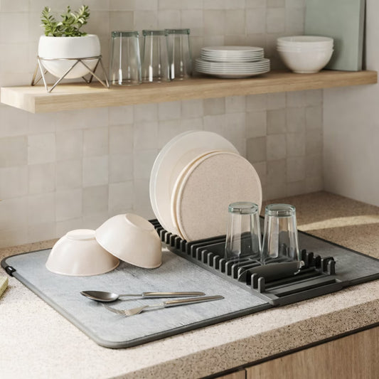 Escurridor De Platos Con Tapete Ultra Absorbente